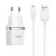МЗП Hoco C12 Charger + Cable Lightning 2.4A 2USB Білий