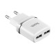 МЗП Hoco C12 Charger + Cable Lightning 2.4A 2USB Білий