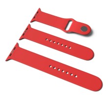 Силіконовий ремінець для Apple Watch Sport Band 42/44/45/46/49mm (S/M & M/L) 3pcs Червоний / Red