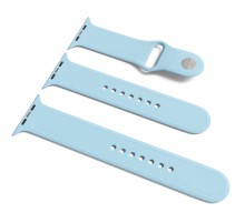 Силіконовий ремінець для Apple Watch Sport Band 42/44/45/46/49mm (S/M & M/L) 3pcs Блакитний / Lilac Blue