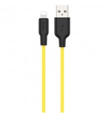Дата кабель Hoco X21 Plus Silicone Lightning Cable (1m) Black / Yellow