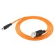 Дата кабель Hoco X21 Plus Silicone MicroUSB Cable (1m) Black / Orange