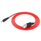 Дата кабель Hoco X21 Plus Silicone MicroUSB Cable (1m) Black / Red
