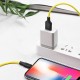 Дата кабель Hoco X21 Plus Silicone MicroUSB Cable (1m) Black / Yellow