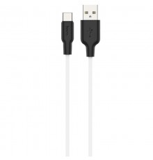 Дата кабель Hoco X21 Plus Silicone Type-C Cable (2m) Чорний / Білий
