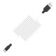 Дата кабель Hoco X21 Plus Silicone Type-C Cable (2m) Чорний / Білий