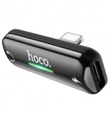 Перехідник Hoco LS27 Dual Lightning Сірий