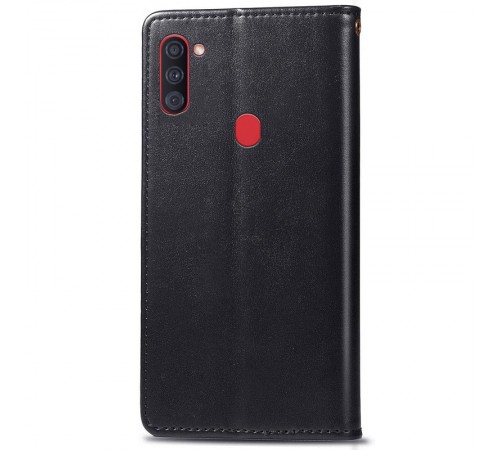 Шкіряний чохол-книжка GETMAN Gallant (PU) для Samsung Galaxy A11 Чорний Шкіряний чохол-книжка GETMAN Gallant (PU) для Samsung Galaxy A11 Чорний