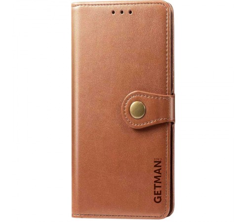 Шкіряний чохол-книжка GETMAN Gallant (PU) для Xiaomi Redmi Note 8T Коричневий Шкіряний чохол-книжка GETMAN Gallant (PU) для Xiaomi Redmi Note 8T Коричневий