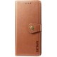 Шкіряний чохол-книжка GETMAN Gallant (PU) для Xiaomi Redmi Note 8T Коричневий