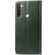 Шкіряний чохол книжка GETMAN Gallant (PU) для Xiaomi Redmi Note 8T Зелений