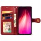Шкіряний чохол книжка GETMAN Gallant (PU) для Xiaomi Redmi Note 8T Червоний