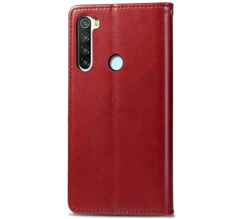 Шкіряний чохол книжка GETMAN Gallant (PU) для Xiaomi Redmi Note 8T Червоний Шкіряний чохол книжка GETMAN Gallant (PU) для Xiaomi Redmi Note 8T Червоний