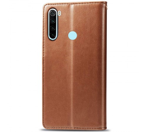 Шкіряний чохол-книжка GETMAN Gallant (PU) для Xiaomi Redmi Note 8T Коричневий Шкіряний чохол-книжка GETMAN Gallant (PU) для Xiaomi Redmi Note 8T Коричневий
