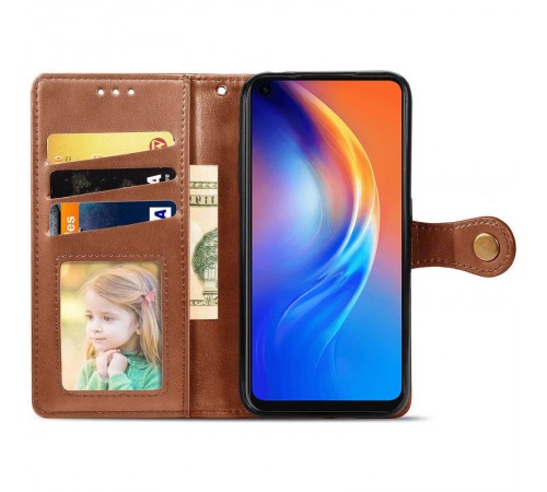 Шкіряний чохол-книжка GETMAN Gallant (PU) для Samsung Galaxy A31 Коричневий Шкіряний чохол-книжка GETMAN Gallant (PU) для Samsung Galaxy A31 Коричневий