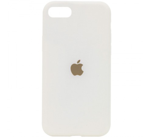Чохол Silicone Case Full Protective (AA) для Apple iPhone SE (2020) Бежевий / Creamy