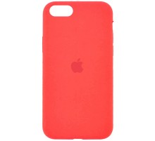 Чохол Silicone Case Full Protective (AA) для Apple iPhone SE (2020) Помаранчевий / Pink citrus