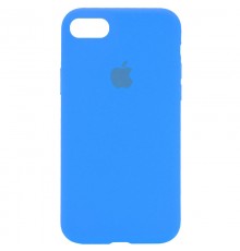 Чохол Silicone Case Full Protective (AA) для Apple iPhone SE (2020) #Блакитний / Blue