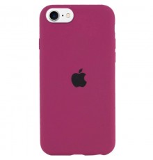 Чохол Silicone Case Full Protective (AA) для Apple iPhone SE (2020) Бордовий / Maroon