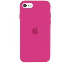 Чохол Silicone Case Full Protective (AA) для Apple iPhone SE (2020) Малиновий / Dragon Fruit