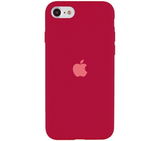 Чохол Silicone Case Full Protective (AA) для Apple iPhone SE (2020) Рожевий / Rose red Чохол Silicone Case Full Protective (AA) для Apple iPhone SE (2020) Рожевий / Rose red
