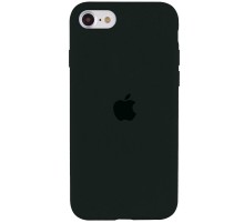 Чохол Silicone Case Full Protective (AA) для Apple iPhone SE (2020) Зелений / Black Green