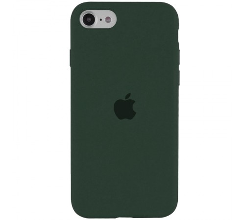 Чохол Silicone Case Full Protective (AA) для Apple iPhone SE (2020) Зелений / Dark green Чохол Silicone Case Full Protective (AA) для Apple iPhone SE (2020) Зелений / Dark green
