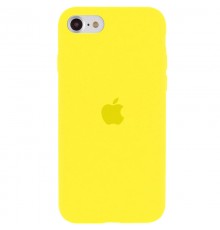 Чохол Silicone Case Full Protective (AA) для Apple iPhone SE (2020) Жовтий / Neon Yellow