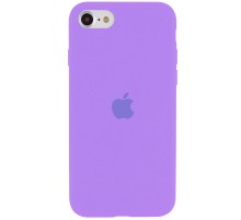 Чохол Silicone Case Full Protective (AA) для Apple iPhone SE (2020) Бузковий / Dasheen