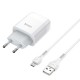 МЗП Hoco C73A Glorious 2.4A (2USB-A) + кабель USB to MicroUSB Білий