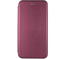 Шкіряний чохол-книжка Classy для Xiaomi Redmi Note 9 / Redmi 10X Бордовий