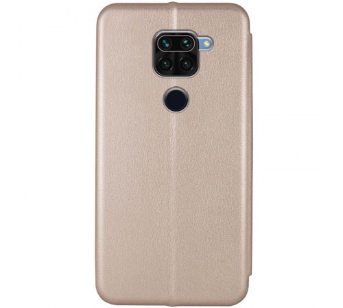 Шкіряний чохол-книжка Classy для Xiaomi Redmi Note 9 / Redmi 10X Золотий