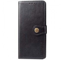Шкіряний чохол книжка GETMAN Gallant (PU) для Xiaomi Redmi Note 9 / Redmi 10X Чорний