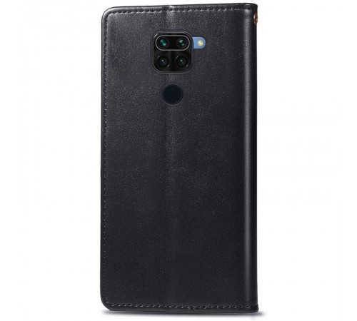 Шкіряний чохол книжка GETMAN Gallant (PU) для Xiaomi Redmi Note 9 / Redmi 10X Чорний Шкіряний чохол книжка GETMAN Gallant (PU) для Xiaomi Redmi Note 9 / Redmi 10X Чорний