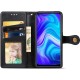 Шкіряний чохол книжка GETMAN Gallant (PU) для Xiaomi Redmi Note 9 / Redmi 10X Чорний