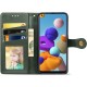 Шкіряний чохол-книжка GETMAN Gallant (PU) для Samsung Galaxy A21s Зелений