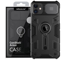 TPU+PC чохол Nillkin CamShield Armor (шторка на камеру) для Apple iPhone 11 (6.1") Чорний