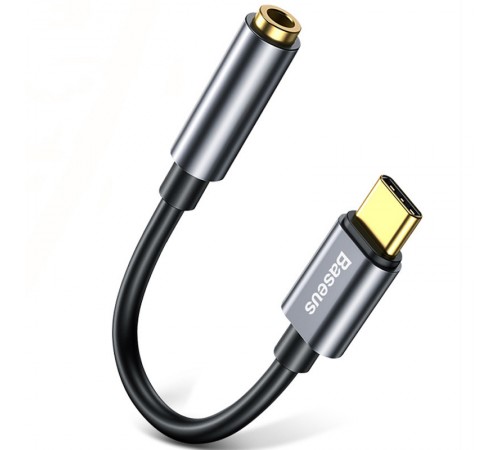 Перехідник Baseus L54 Type-C to 3.5mm (CATL54) Сірий
