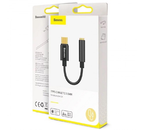 Перехідник Baseus L54 Type-C to 3.5mm (CATL54) Сірий