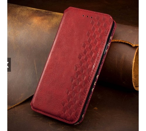 Шкіряний чохол-книжка GETMAN Cubic (PU) для Xiaomi Redmi 9 Червоний Шкіряний чохол-книжка GETMAN Cubic (PU) для Xiaomi Redmi 9 Червоний