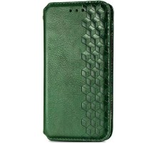 Шкіряний чохол-книжка GETMAN Cubic (PU) для Xiaomi Redmi 9 Зелений