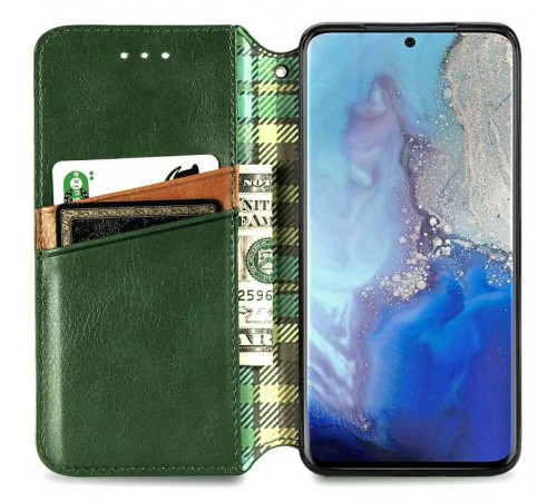 Шкіряний чохол-книжка GETMAN Cubic (PU) для Xiaomi Redmi 9 Зелений Шкіряний чохол-книжка GETMAN Cubic (PU) для Xiaomi Redmi 9 Зелений
