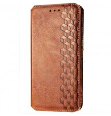 Шкіряний чохол-книжка GETMAN Cubic (PU) для Xiaomi Redmi 9 Коричневий