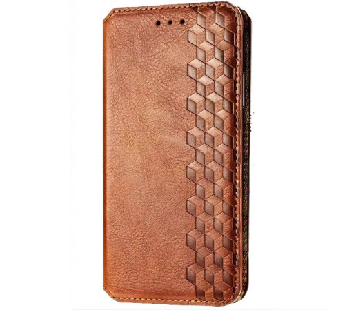 Шкіряний чохол-книжка GETMAN Cubic (PU) для Xiaomi Redmi 9 Коричневий Шкіряний чохол-книжка GETMAN Cubic (PU) для Xiaomi Redmi 9 Коричневий