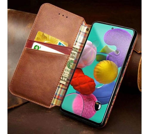 Шкіряний чохол-книжка GETMAN Cubic (PU) для Xiaomi Redmi 9 Коричневий Шкіряний чохол-книжка GETMAN Cubic (PU) для Xiaomi Redmi 9 Коричневий