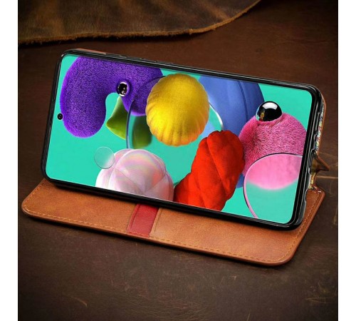 Шкіряний чохол-книжка GETMAN Cubic (PU) для Xiaomi Redmi 9 Коричневий Шкіряний чохол-книжка GETMAN Cubic (PU) для Xiaomi Redmi 9 Коричневий