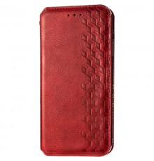 Шкіряний чохол-книжка GETMAN Cubic (PU) для Xiaomi Redmi 9 Червоний