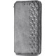 Шкіряний чохол-книжка GETMAN Cubic (PU) для Xiaomi Redmi 9 Сірий