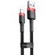 Дата кабель Baseus Cafule USB to Lightning 2.4A (1m) (CALKLF-B) Червоний / Чорний