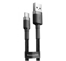 Дата кабель Baseus Cafule Type-C Cable 2A (3m) (CATKLF-U) Чорний / Сірий
